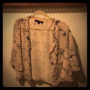 Forever 21 floral crop kimono
